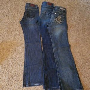 3 pair Express jeans